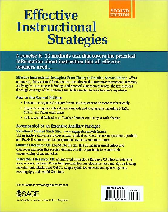 Effective Instructional Strategies: From Theory to Practice