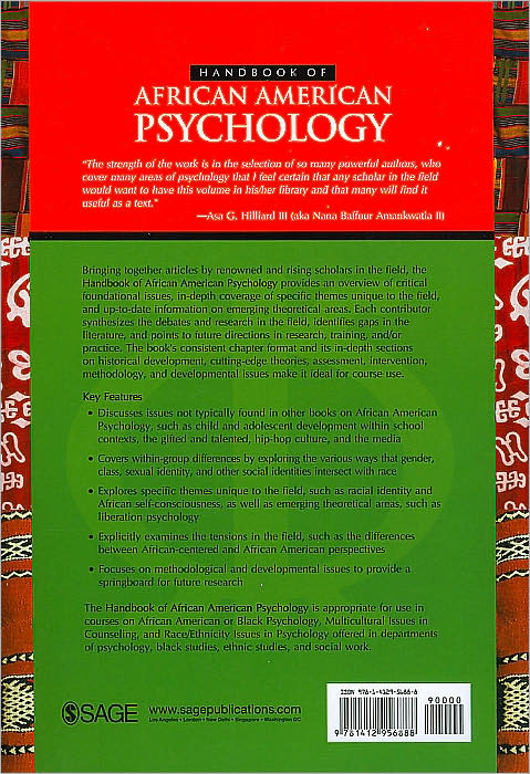 Handbook of African American Psychology