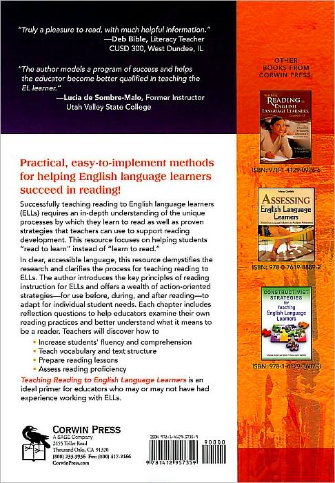 Teaching Reading to English Language Learners: A Reflective Guide