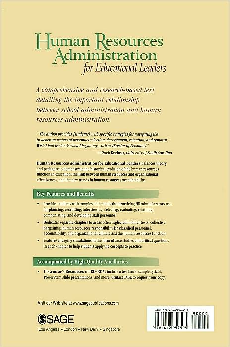 Human Resources Administration for Educational Leaders
