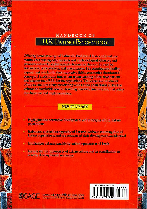 Handbook of U. S. Latino Psychology: Developmental and Community-Based Perspectives
