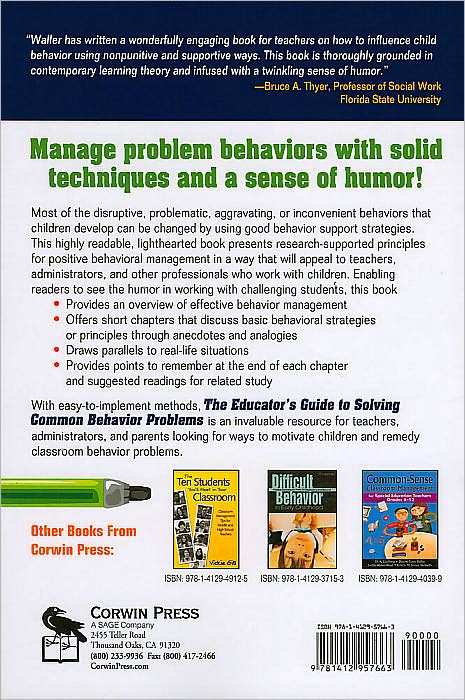 The Educator's Guide to Solving Common Behavior Problems