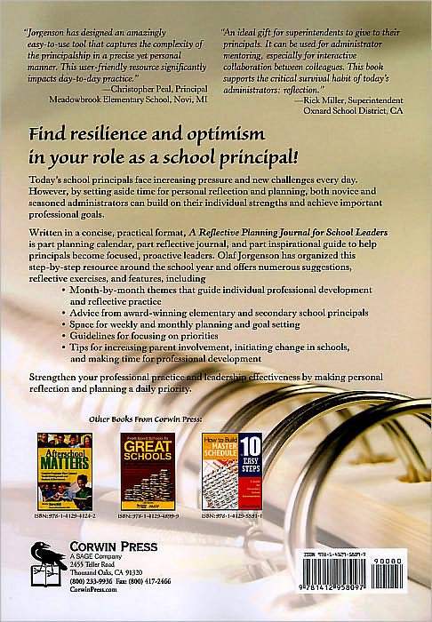 A Reflective Planning Journal for School Leaders: With Insights and Tips From Award-Winning Principals