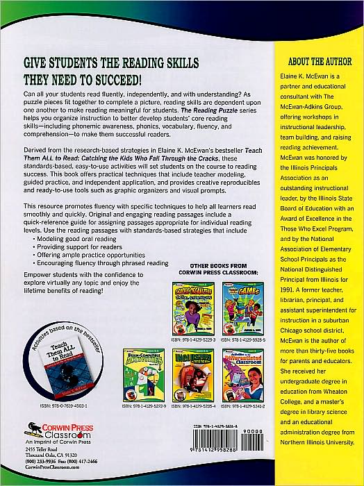The Reading Puzzle: Fluency, Grades 4-8