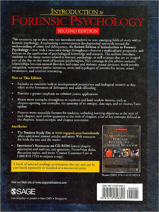 Introduction to Forensic Psychology: Research and Application