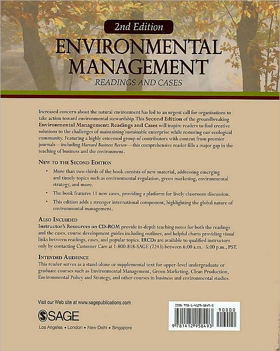 Environmental Management: Readings and Cases