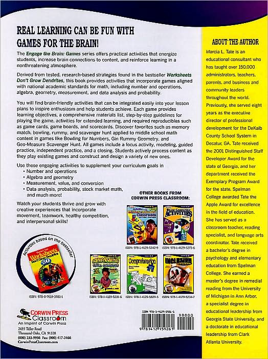 Engage the Brain: Games, Math, Grades 6-8