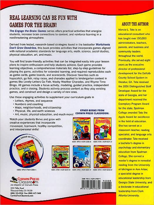 Engage the Brain: Games, Kindergarten