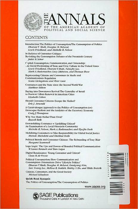 The Politics of Consumption / The Consumption of Politics