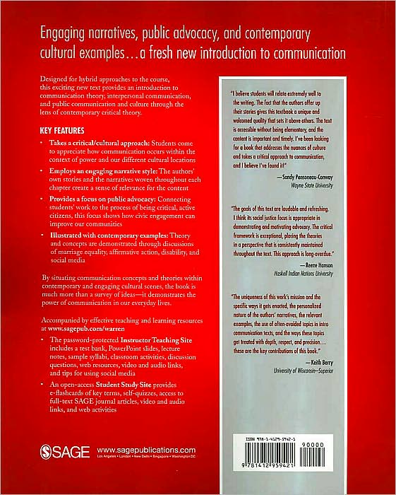 Communication: A Critical/Cultural Introduction