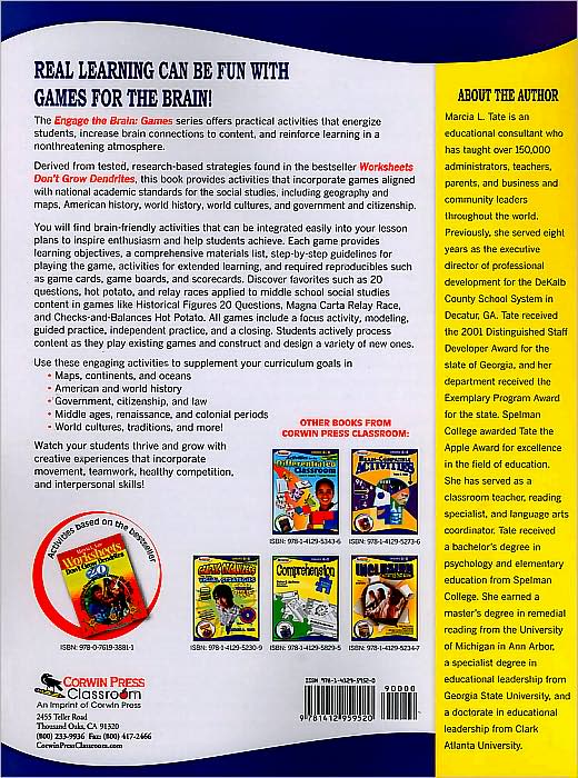 Engage the Brain: Games, Social Studies, Grades 6-8