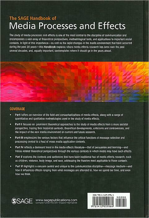 The SAGE Handbook of Media Processes and Effects