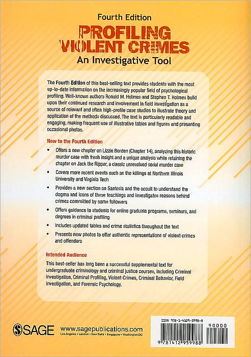 Profiling Violent Crimes: An Investigative Tool (Fourth Edition)