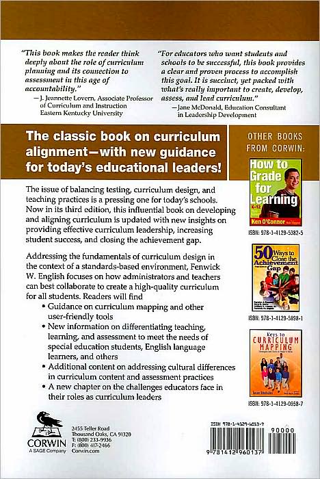Deciding What to Teach Test: Developing, Aligning, and Leading the Curriculum