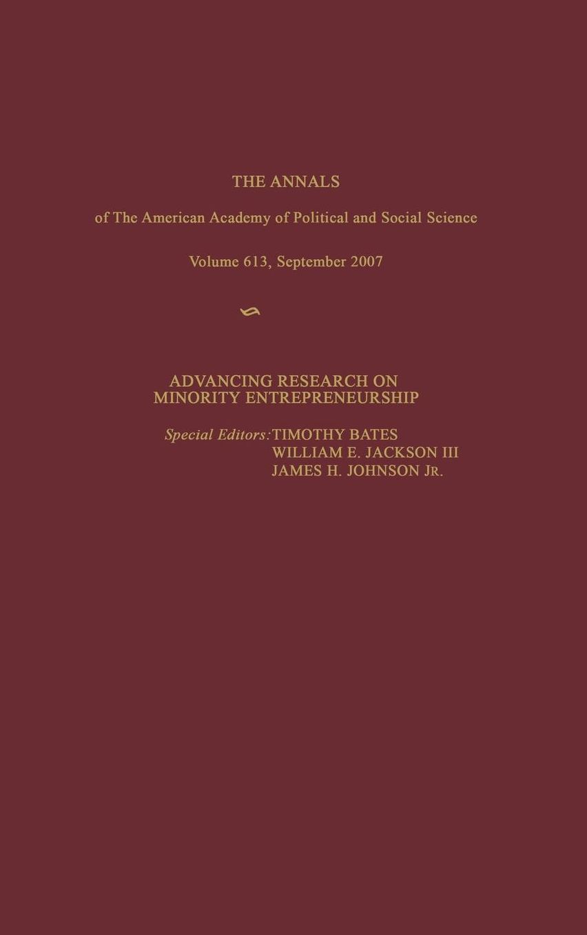 Advancing Research on Minority Entrepreneurship