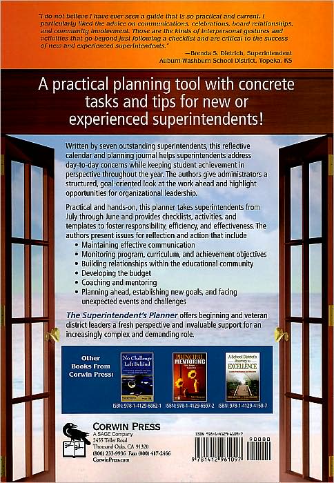 The Superintendent's Planner: A Monthly Guide and Reflective Journal