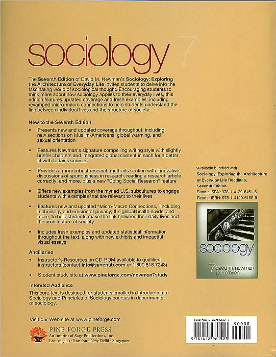 Sociology: Exploring the Architecture of Everyday Life