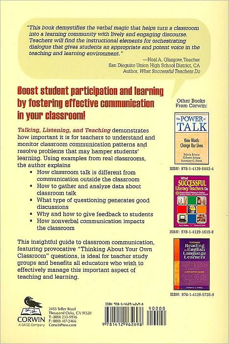 Talking, Listening, and Teaching: A Guide to Classroom Communication