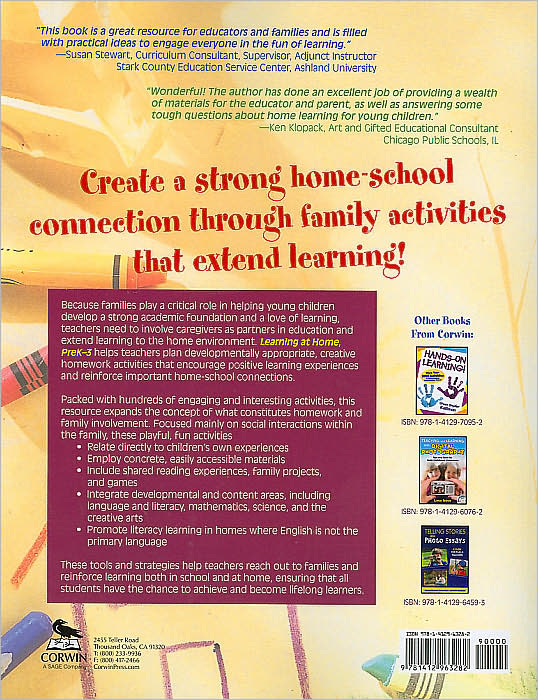 Learning at Home, PreK-3: Homework Activities That Engage Children and Families