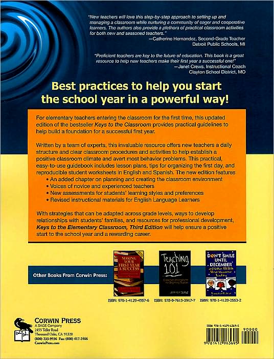 Keys to the Elementary Classroom: A New Teacher's Guide to the First Month of School