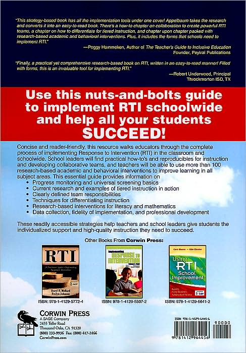 The One-Stop Guide to Implementing RTI: Academic and Behavioral Interventions, K-12