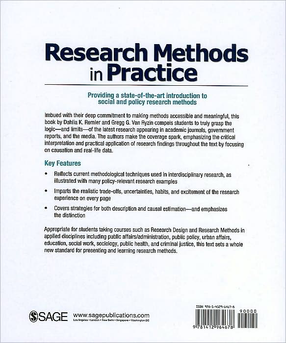 Research Methods in Practice: Strategies for Description and Causation