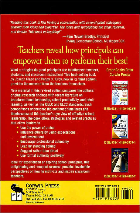 Bringing Out the Best in Teachers: What Effective Principals Do