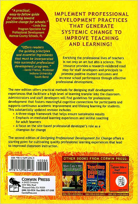 Designing Professional Development for Change: A Guide for Improving Classroom Instruction