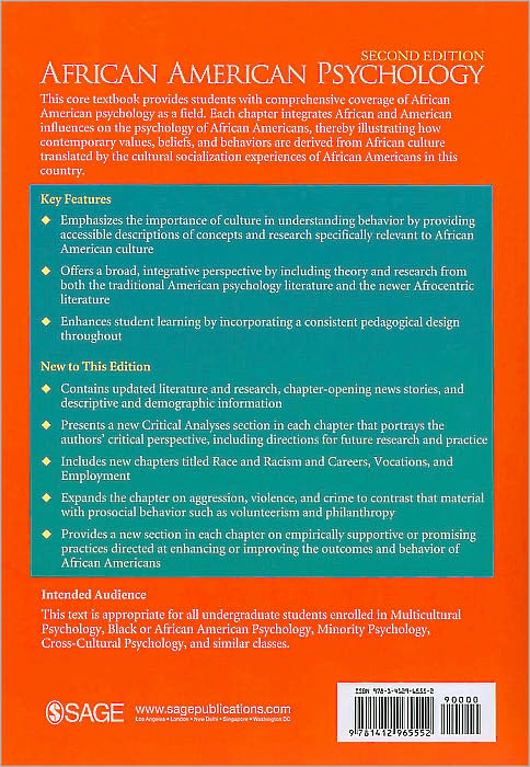 African American Psychology: From Africa to America