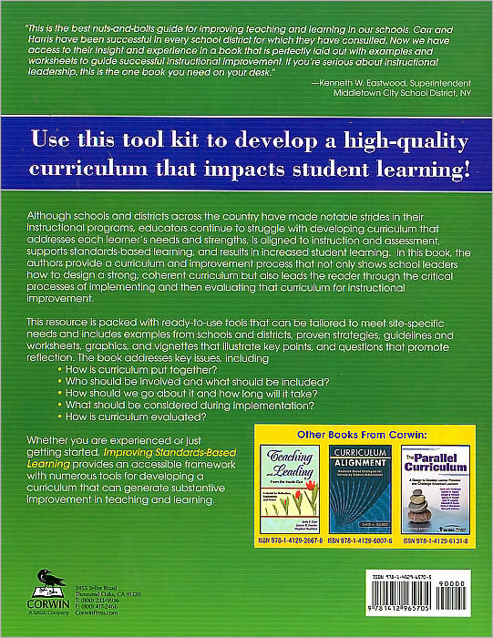 Improving Standards-Based Learning: A Process Guide for Educational Leaders