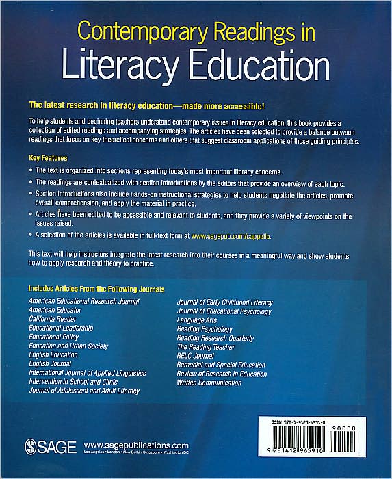 Contemporary Readings in Literacy Education (Contemporary Readings Series)