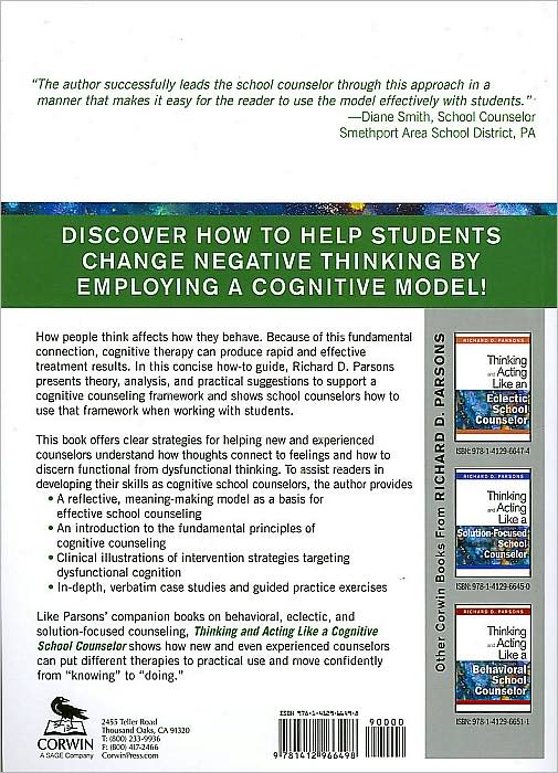 Thinking and Acting Like a Cognitive School Counselor