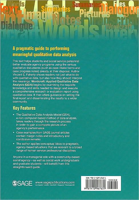 Wordcraft: Applied Qualitative Data Analysis (QDA): Tools for Public and Voluntary Social Services