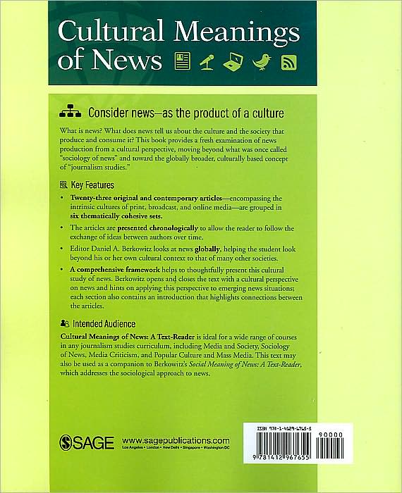 Cultural Meanings of News: A Text-Reader