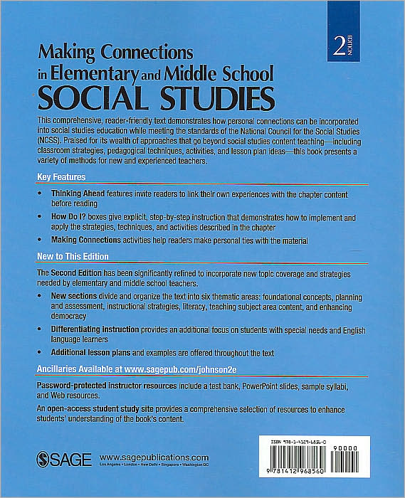 Making Connections in Elementary and Middle School Social Studies