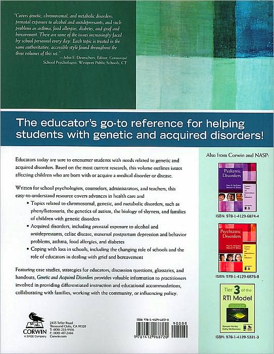 Genetic and Acquired Disorders: Current Topics and Interventions for Educators