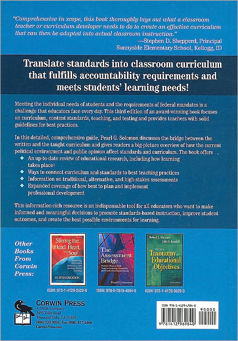 The Curriculum Bridge: From Standards to Actual Classroom Practice