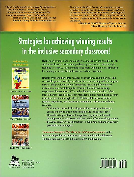Inclusion Strategies That Work for Adolescent Learners!