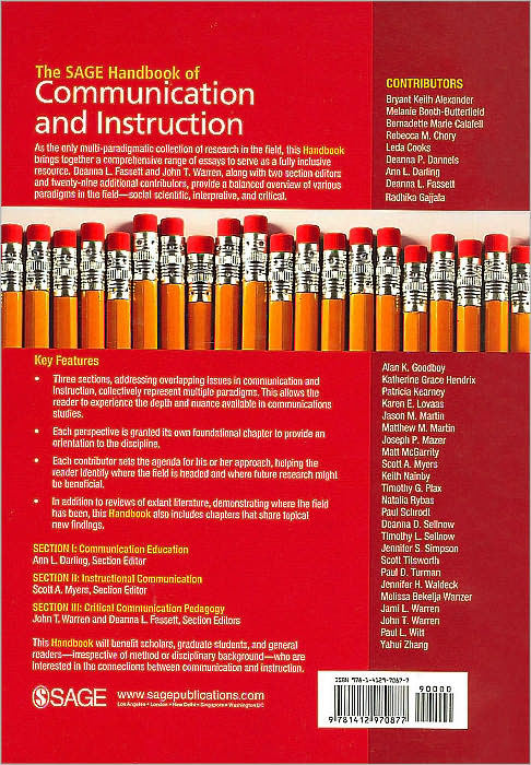 The SAGE Handbook of Communication and Instruction