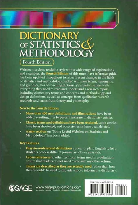 Dictionary of Statistics & Methodology: A Nontechnical Guide for the Social Sciences