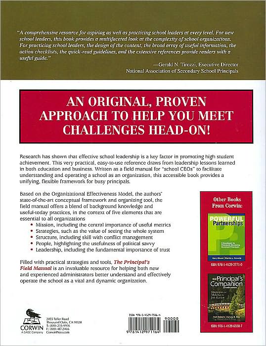 The Principal's Field Manual: The School Principal As the Organizational Leader