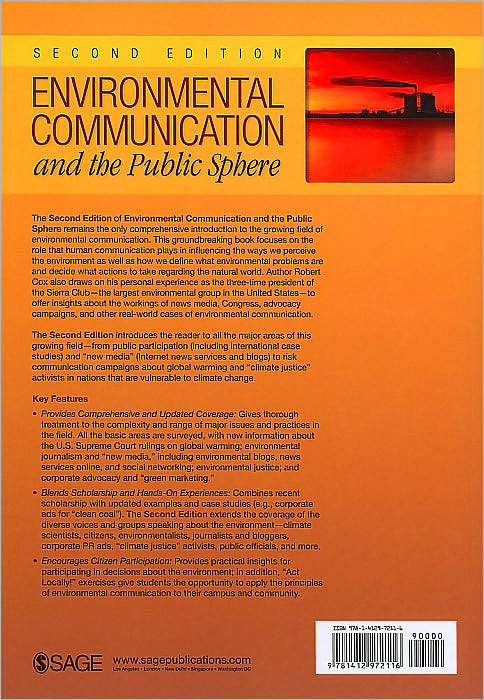 Environmental Communication and the Public Sphere
