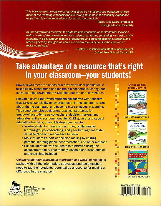 Collaborating With Students in Instruction and Decision Making: The Untapped Resource