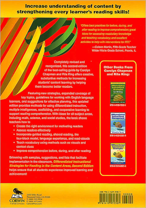 Differentiated Instructional Strategies for Reading in the Content Areas