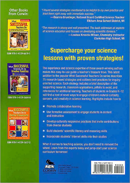 What Successful Science Teachers Do: 75 Research-Based Strategies