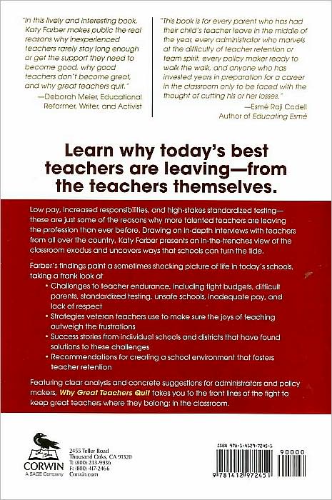 Why Great Teachers Quit: And How We Might Stop the Exodus