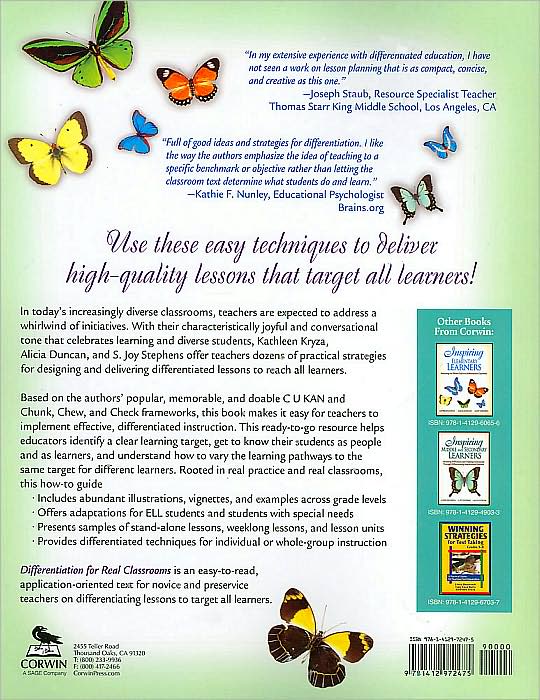 Differentiation for Real Classrooms: Making It Simple, Making It Work