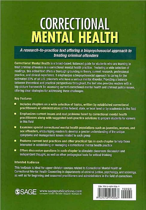 Correctional Mental Health: From Theory to Best Practice