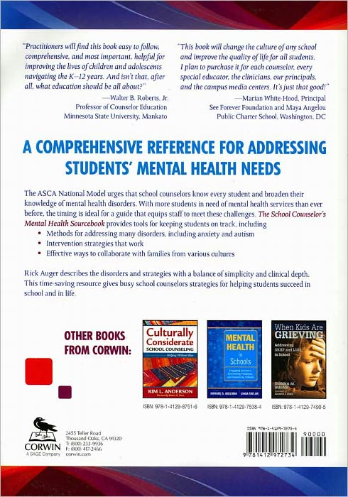 The School Counselor's Mental Health Sourcebook: Strategies to Help Students Succeed
