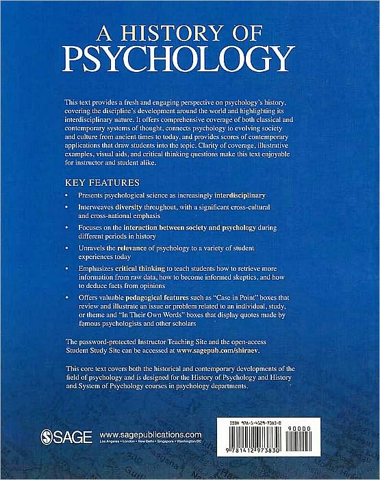 A History of Psychology: A Global Perspective